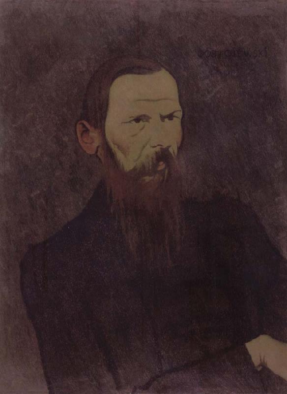 Felix Vallotton Portrait decoratif of Fyodor Dostoevsky Sweden oil painting art